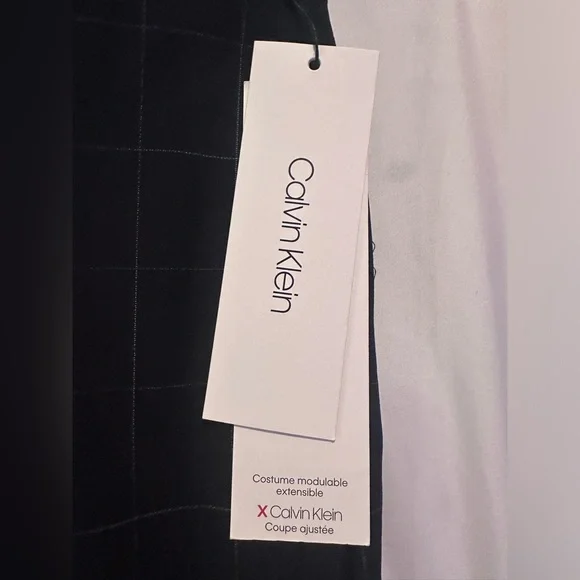 NWT Calvin Klein Men’s Dress Pants Slim Fit Navy Size 30W X 30L - Picture 2 of 6